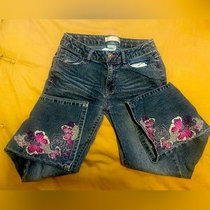 Route66 girls jeans embroidered design